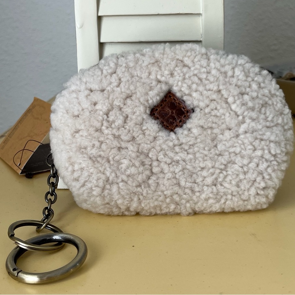 PATRICIA NASH "Keisley" Cognac Cosmetic Key Fob Wallet